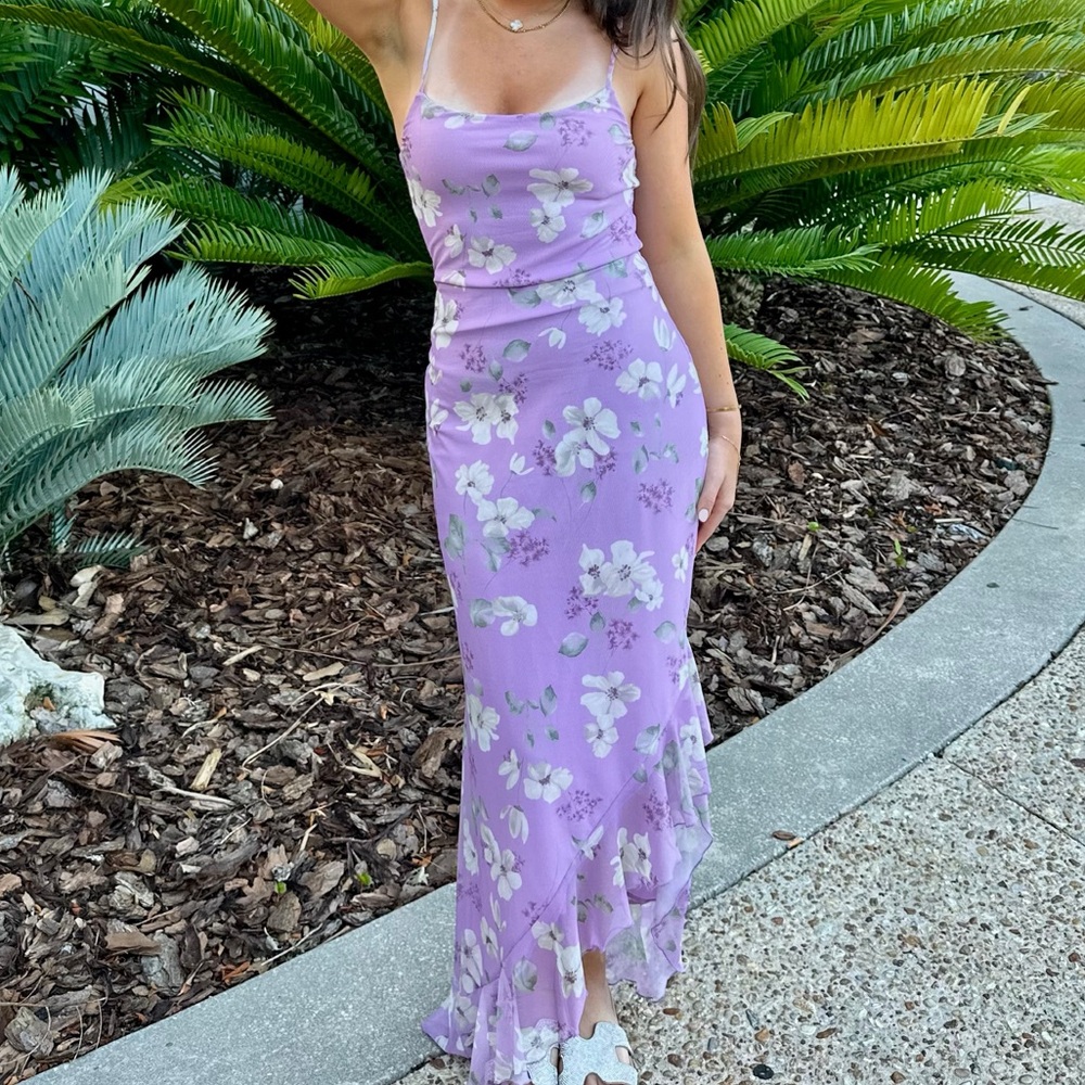 Floral Purple Dress